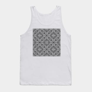 Geo Squares White Tank Top